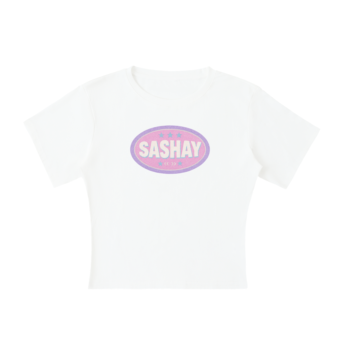 SASHAY BADGE Baby Tee ~ GAYSBIE