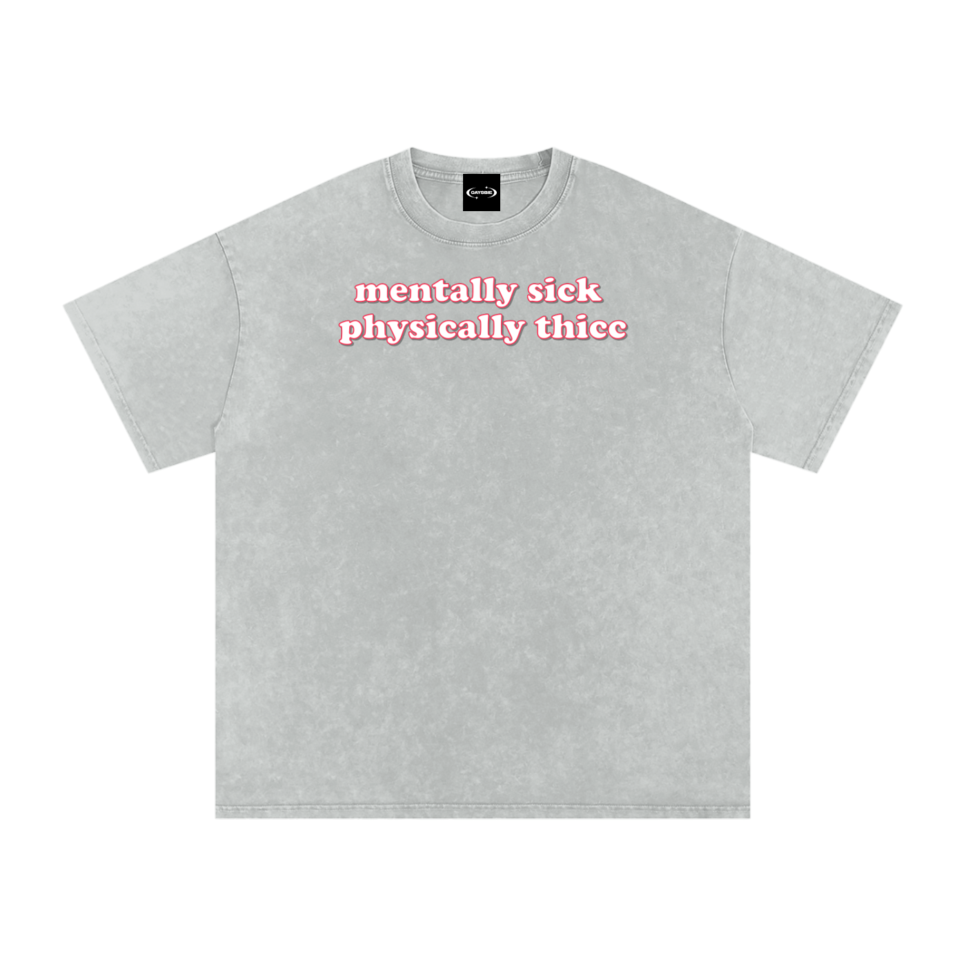 mentally sick physcially thicc Premium Oversized Tee ~ GAYSBIE