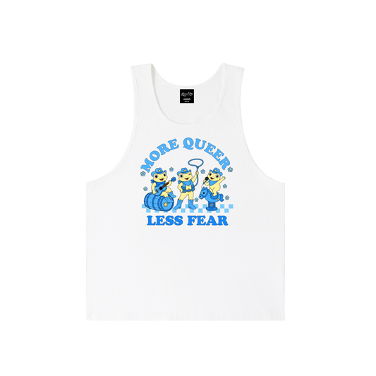 MORE QUEER LESS FEAR Unisex Loose Tank Top  Loose Tank Top ~ GAYSBIE