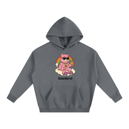 UNBOTHERED BEAR Heavy Fleece Hoodie ~ GAYSBIE