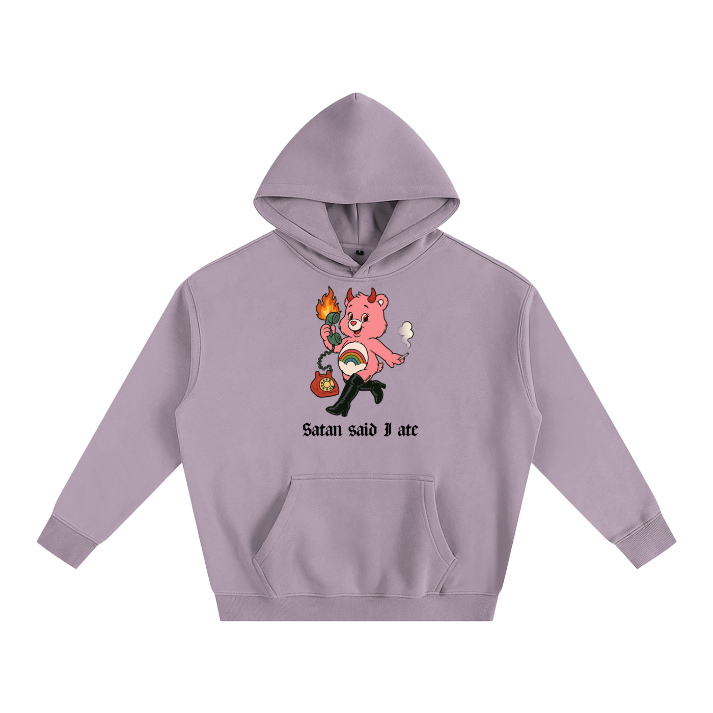 SATAN SAID I ATE BEAR Heavy Fleece Hoodie ~ GAYSBIE