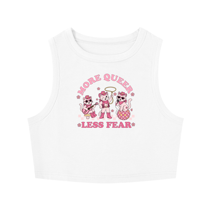 MORE QUEER LESS BEAR 'Country Cats' Crop Tank ~ GAYSBIE