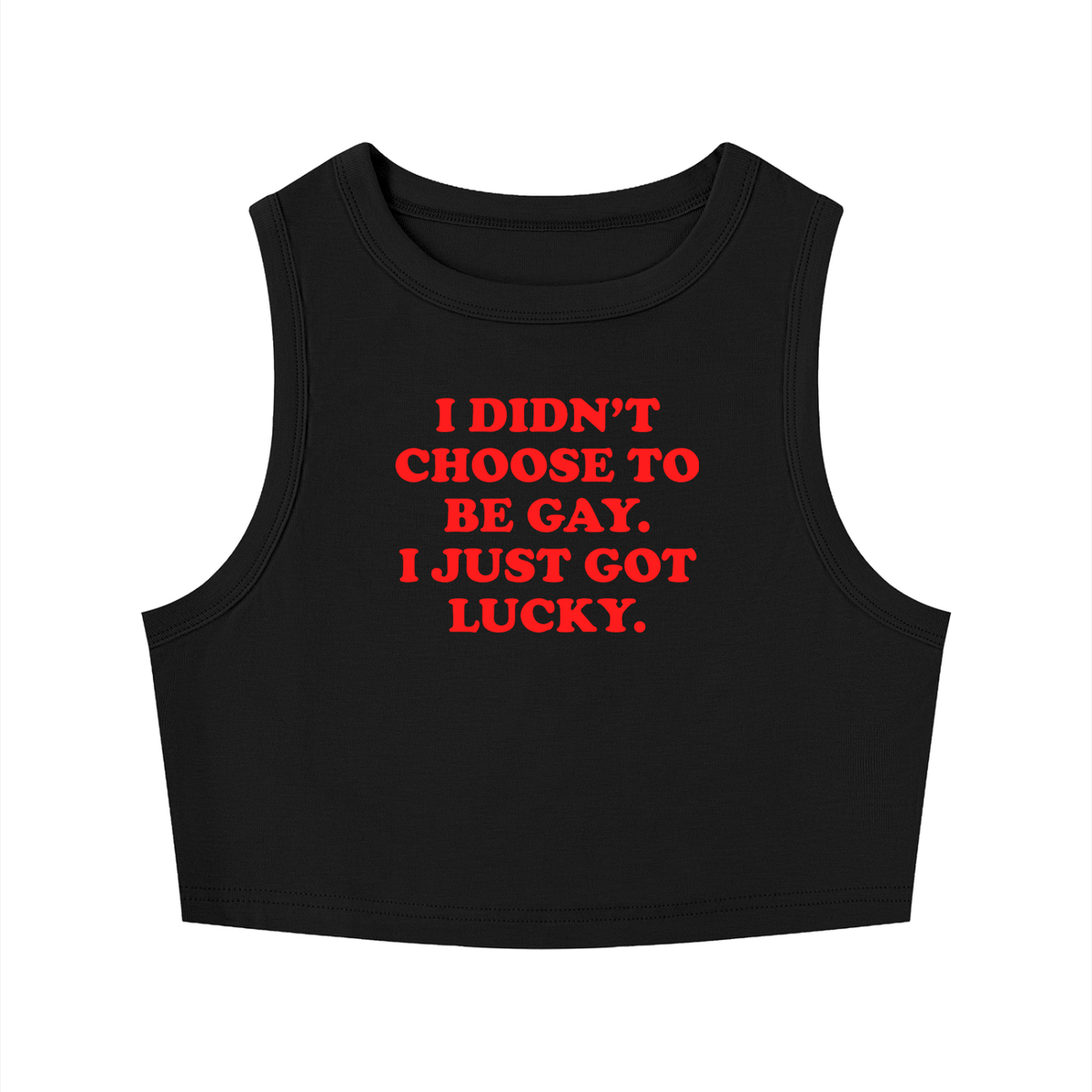 Women's Tight Crewneck Crop Tank Top