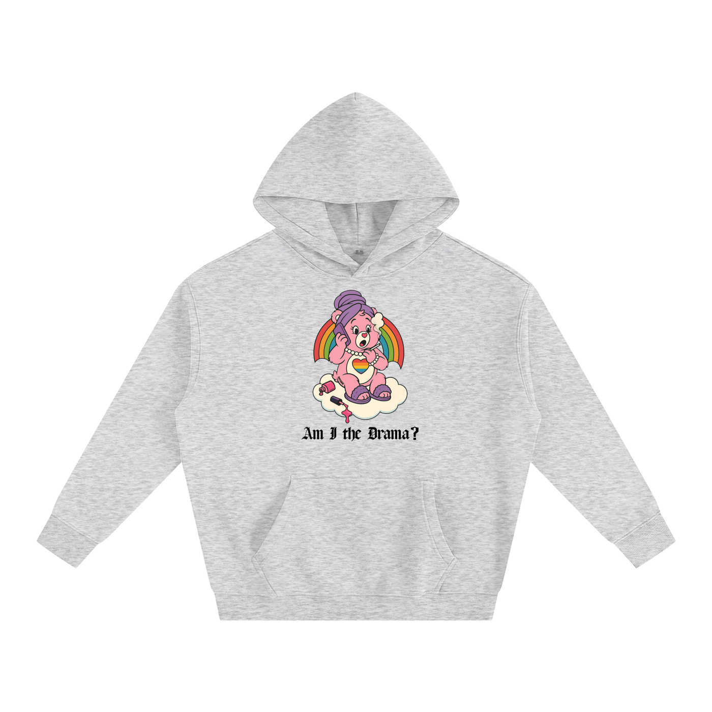AM I THE DRAMA? BEAR Heavy Fleece Hoodie ~ GAYSBIE