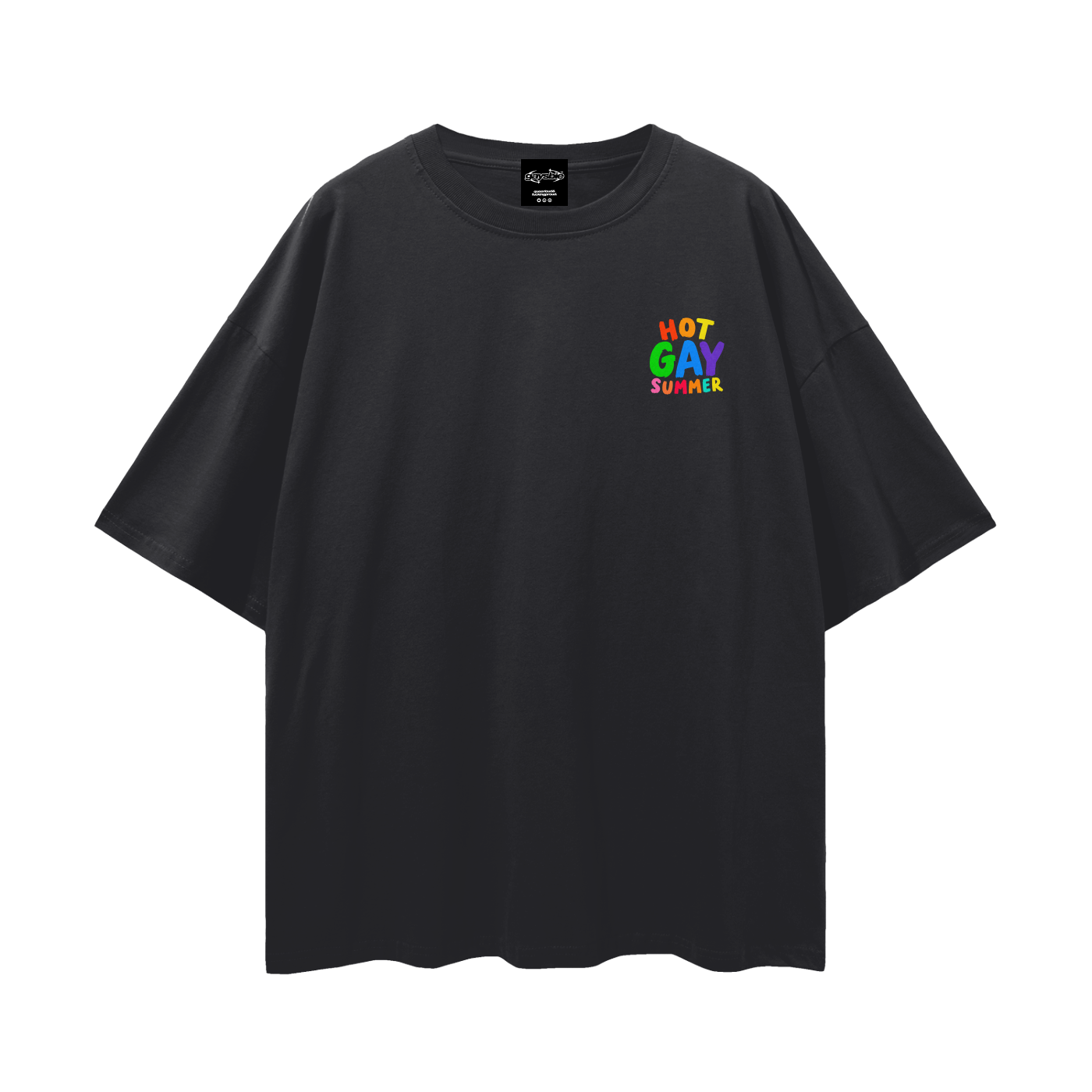 HOT GAY SUMMER Oversize Loose Drop Shoulder Tee ~ GAYSBIE