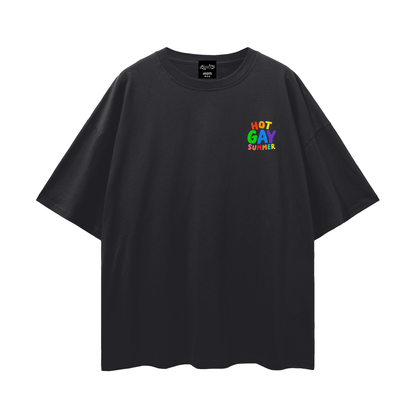 HOT GAY SUMMER Oversize Loose Drop Shoulder Tee ~ GAYSBIE