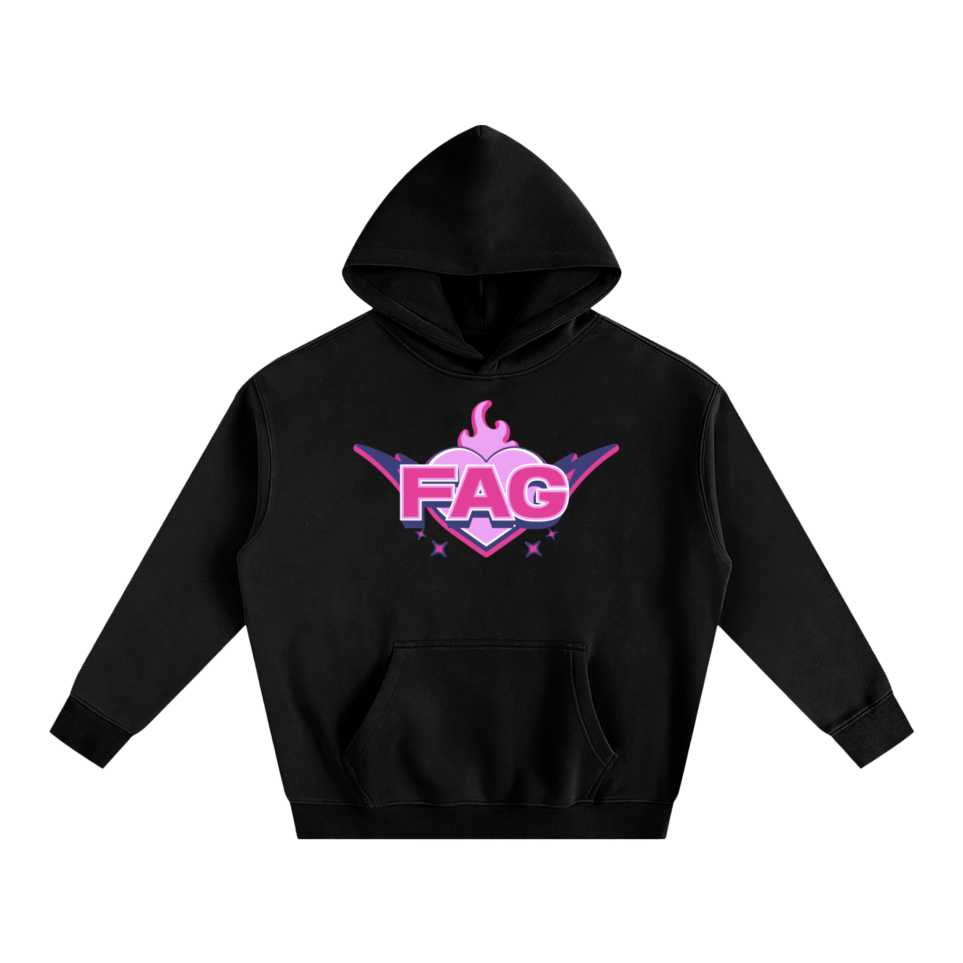 FAG Heavy Fleece Hoodie ~ GAYSBIE