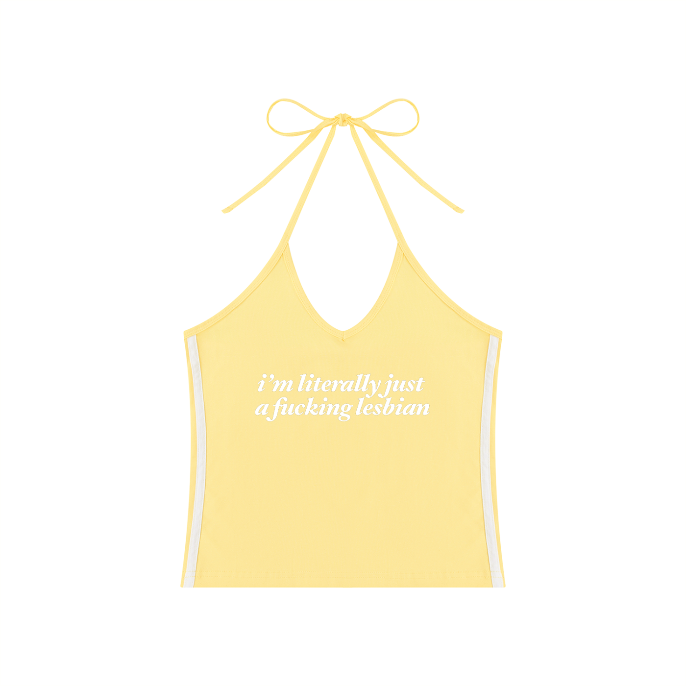 i'm literally just a fucking lesbian Crop Tank ~ GAYSBIE
