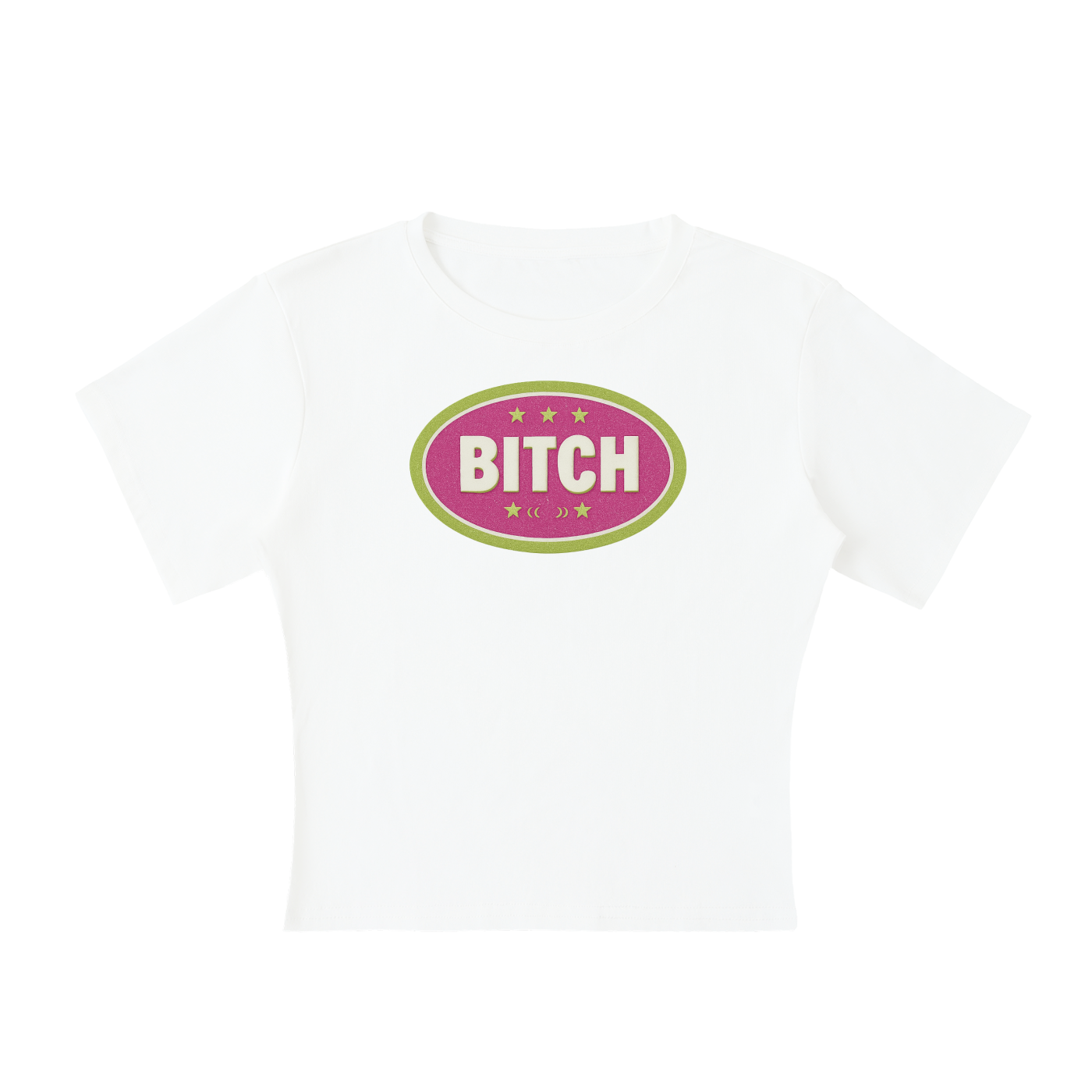 BITCH BADGE Baby Tee ~ GAYSBIE
