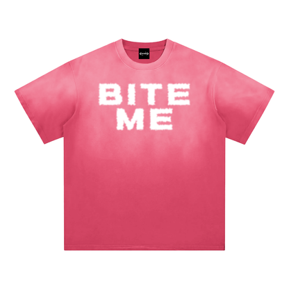 BITE ME Sunfade Premium Oversized Tee ~ GAYSBIE