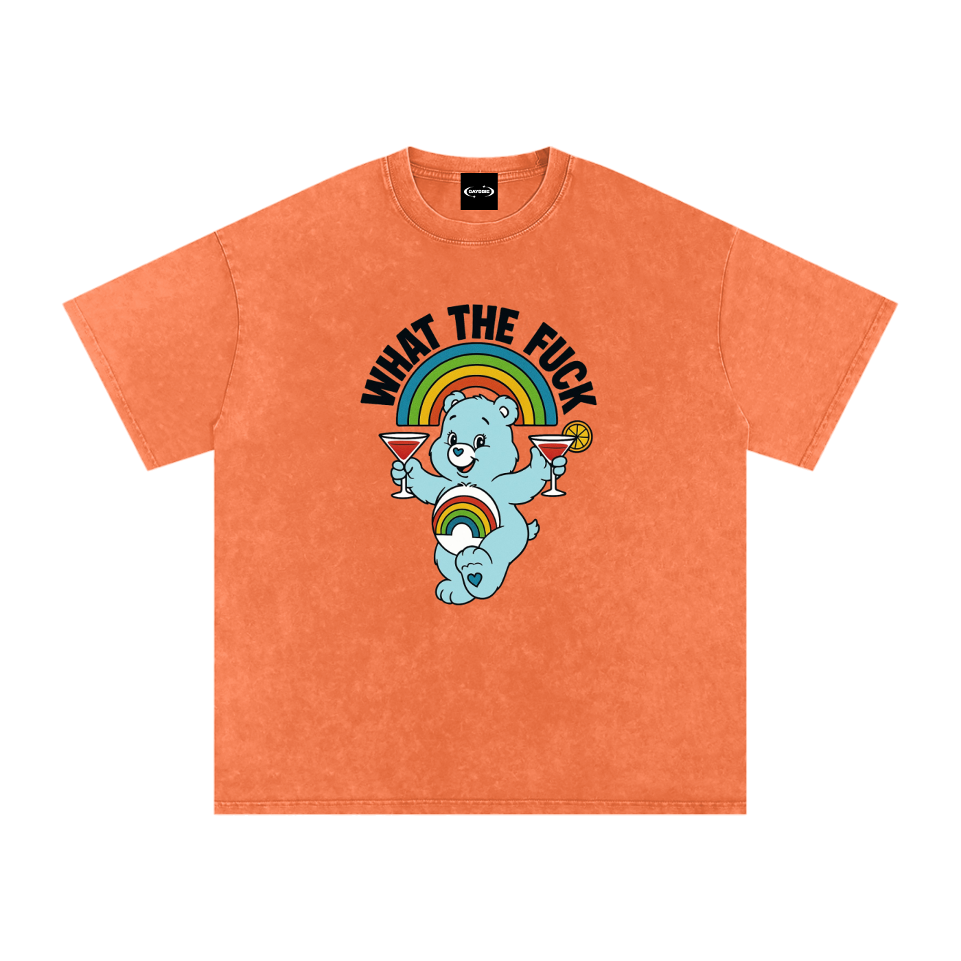 WHAT THE FUCK BEAR Premium Oversized Tee ~ GAYSBIE