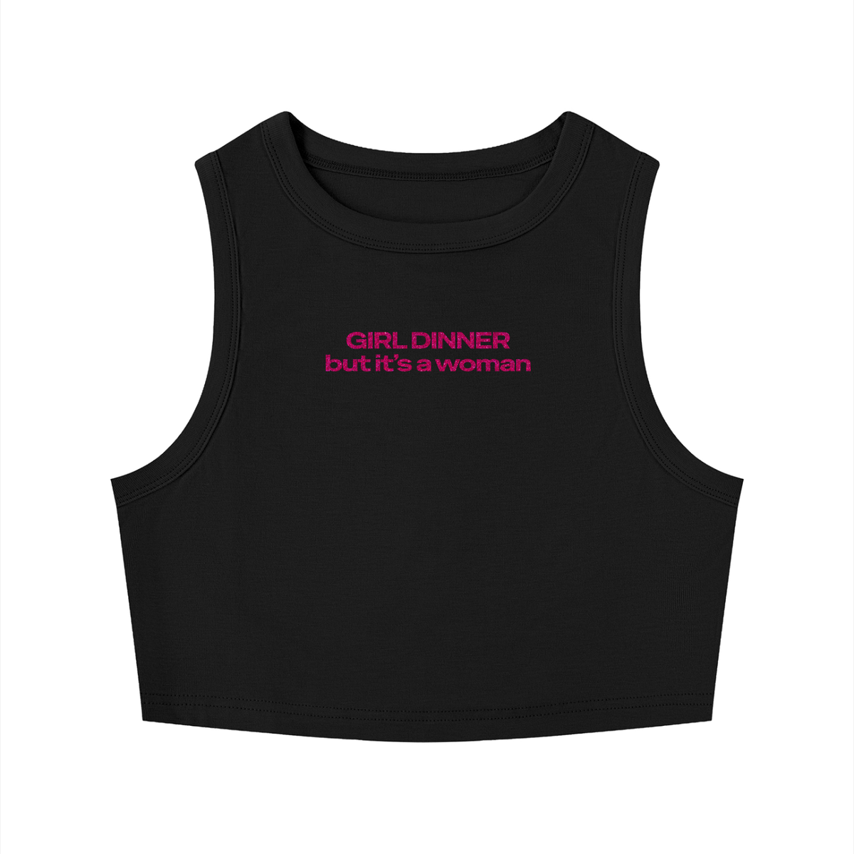 Women's Tight Crewneck Crop Tank Top