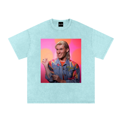 PLANE MEATING Face Mash-Up Premium Oversized Tee ~ GAYSBIE