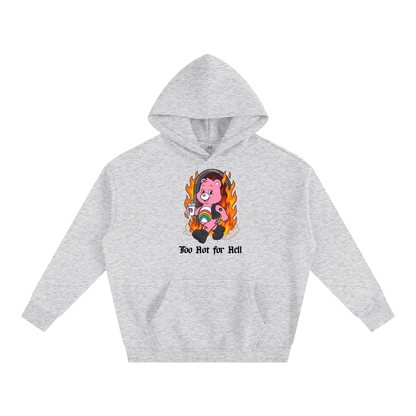 TOO HOT FOR HELL BEAR Heavy Fleece Hoodie ~ GAYSBIE