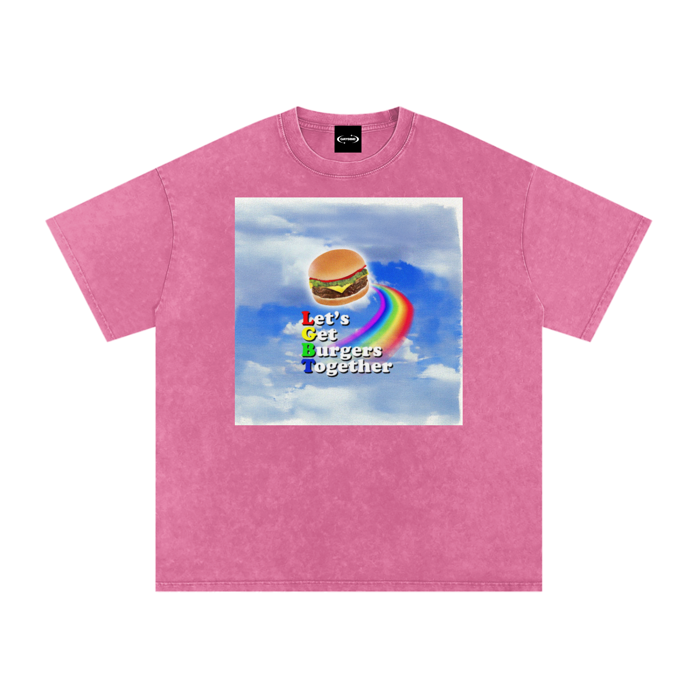 LGBT BURGER Premium Oversized Tee ~ GAYSBIE
