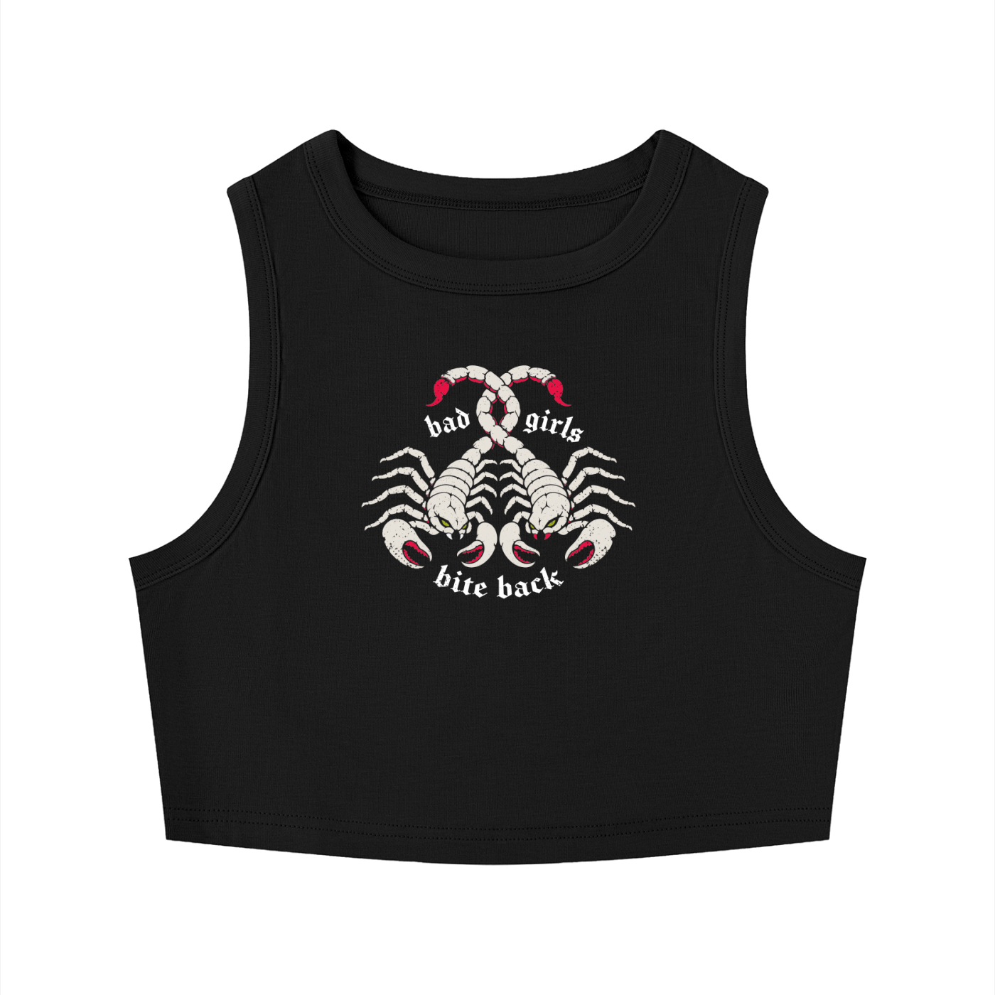 bad girls bite back goth Crop Tank ~ GAYSBIE