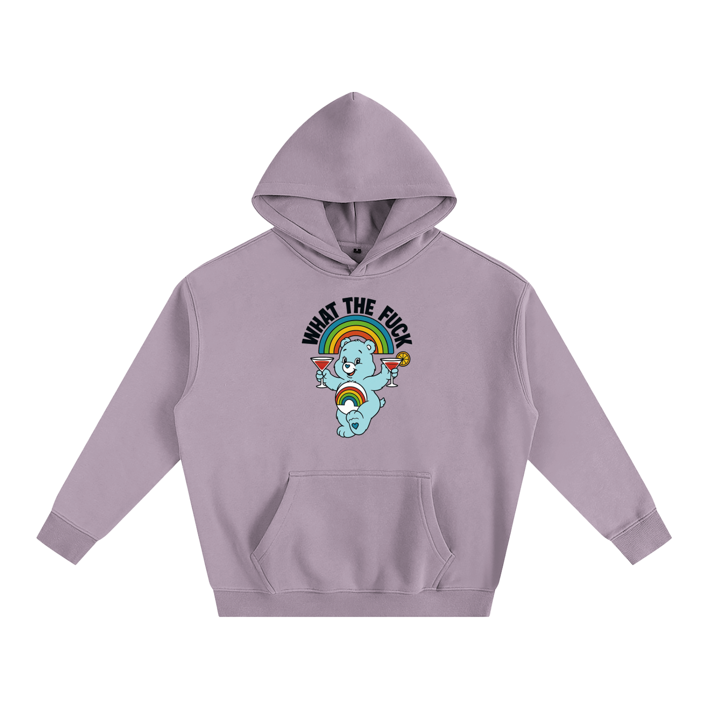 WHAT THE FUCK BEAR Heavy Fleece Hoodie ~ GAYSBIE