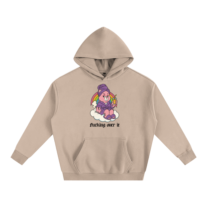 FUCKING OVER IT BEAR Heavy Fleece Hoodie ~ GAYSBIE