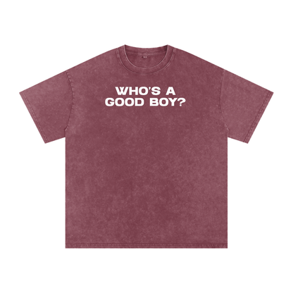 WHO'S A GOOD BOY Premium Oversized Tee ~ GAYSBIE