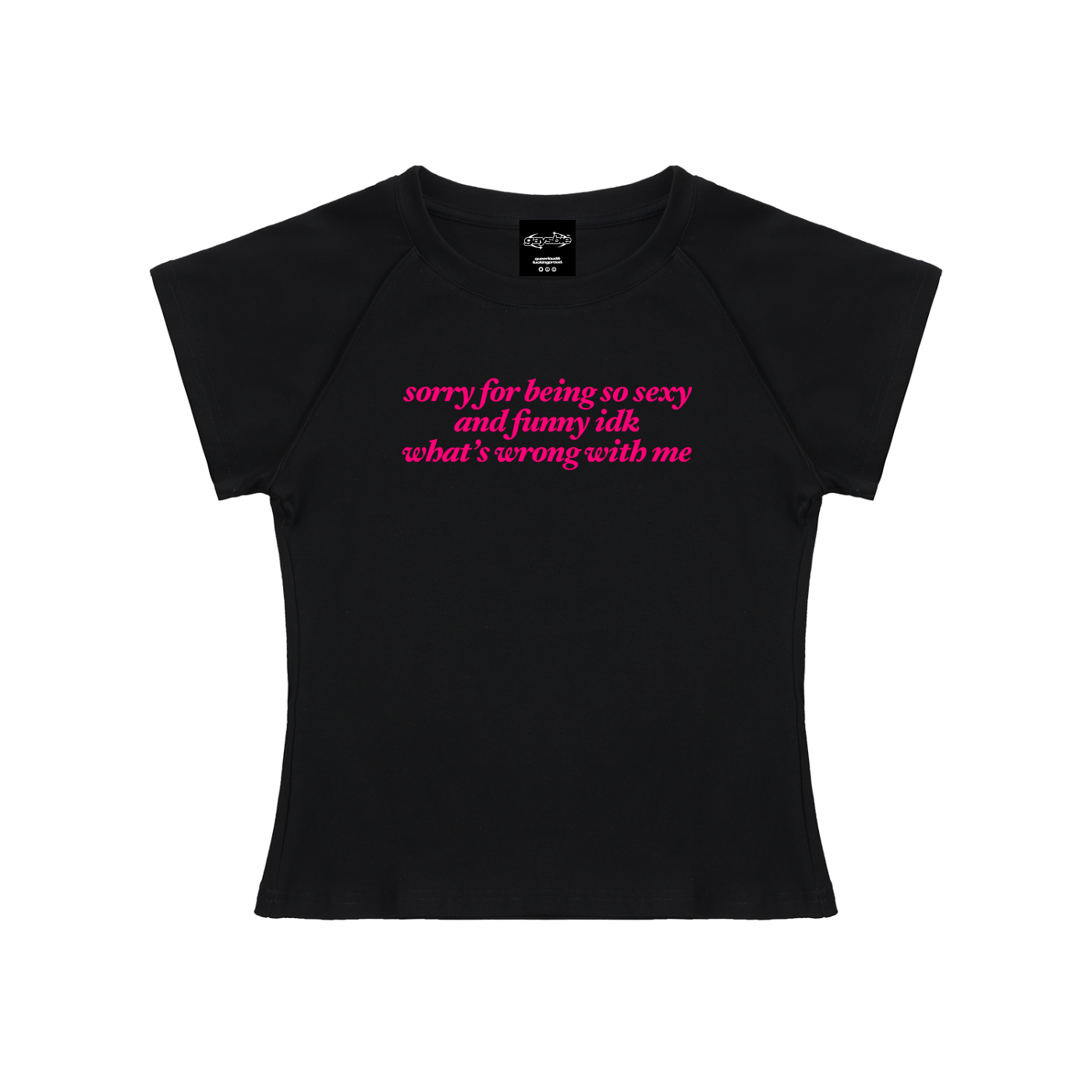 sorry for being so sexy and funny Short Sleeve Crop ~ GAYSBIE