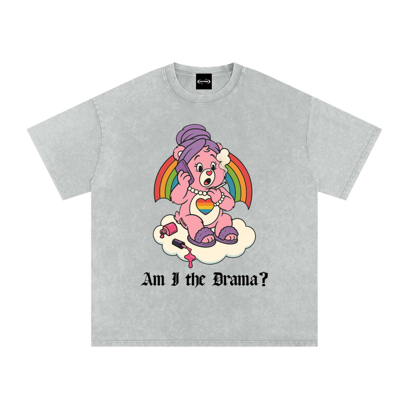 AM I THE DRAMA? BEAR Premium Oversized Tee ~ GAYSBIE