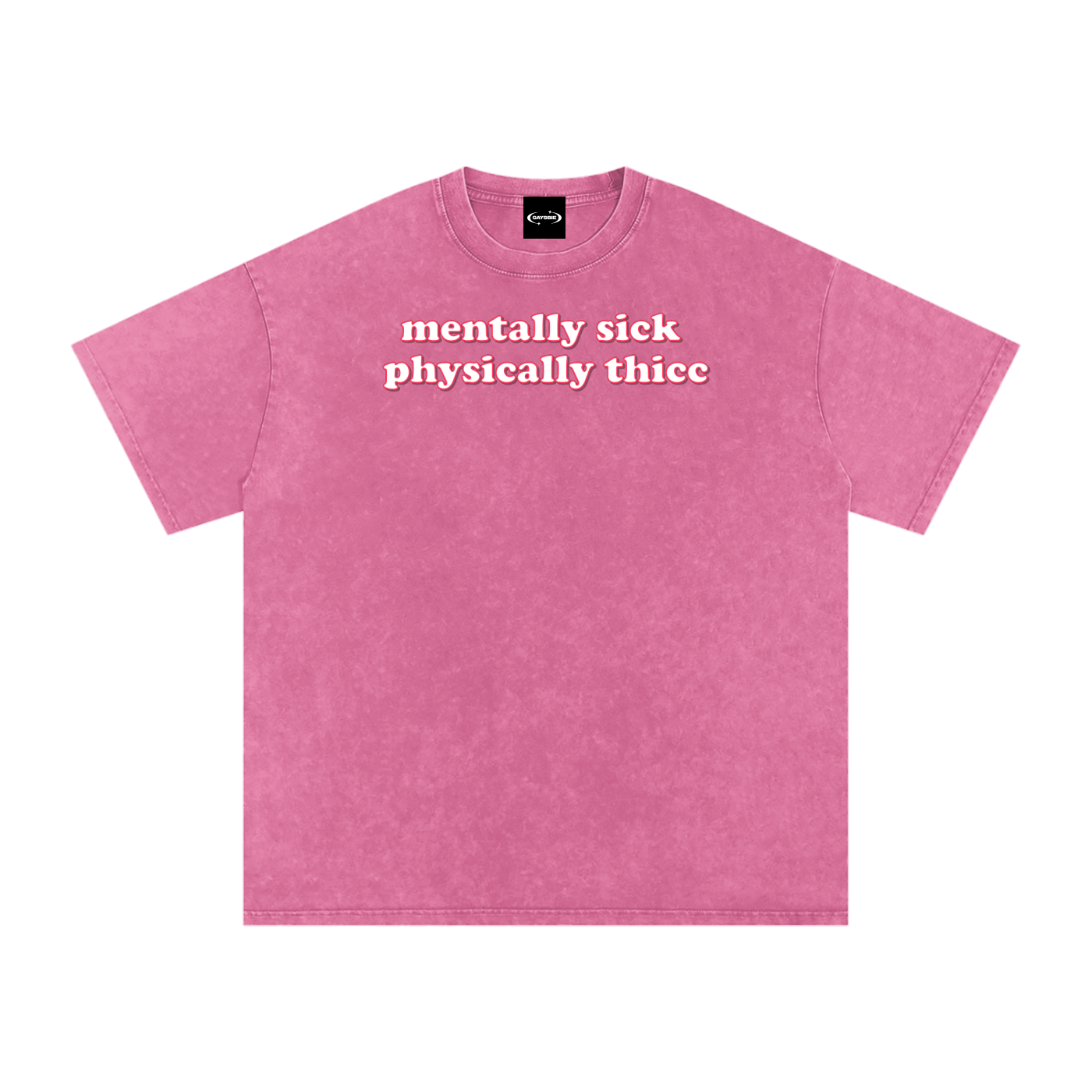 mentally sick physcially thicc Premium Oversized Tee ~ GAYSBIE
