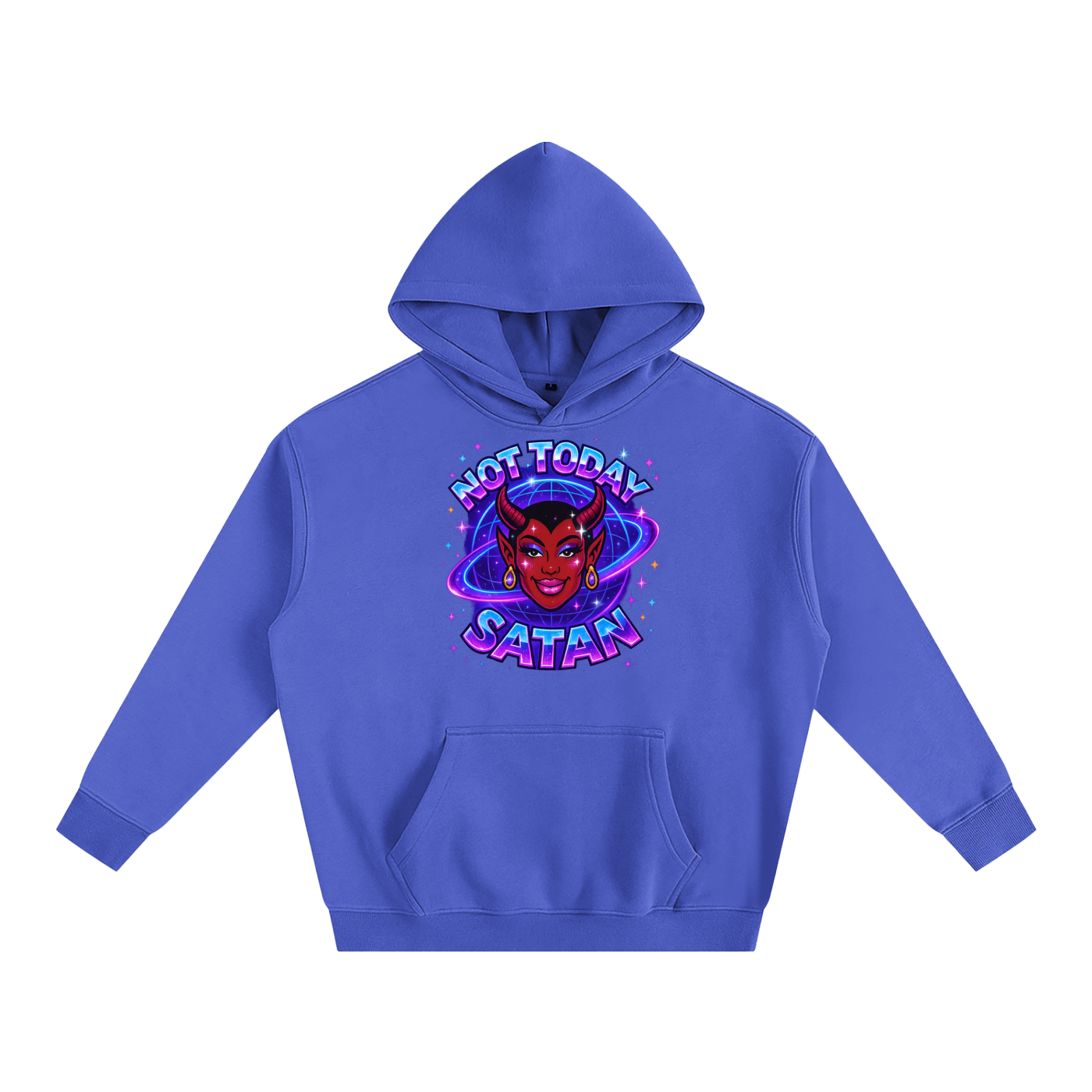NOT TODAY SATAN Heavy Fleece Hoodie ~ GAYSBIE