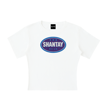 SHANTAY BADGE Baby Tee ~ GAYSBIE