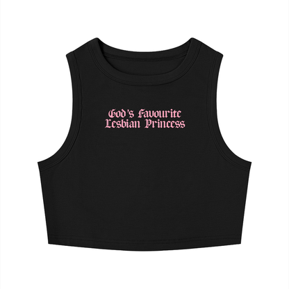 God's Favourite Lesbian Princess Crop Tank ~ GAYSBIE