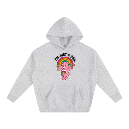 I'M JUST A GIRL BEAR Heavy Fleece Hoodie ~ GAYSBIE