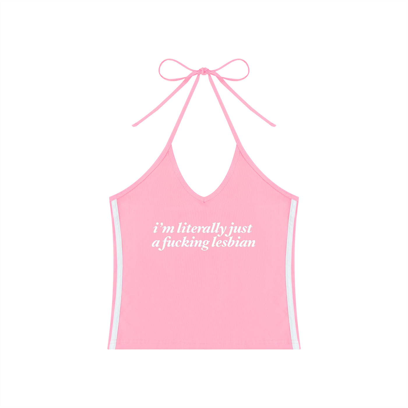 i'm literally just a fucking lesbian Crop Tank ~ GAYSBIE