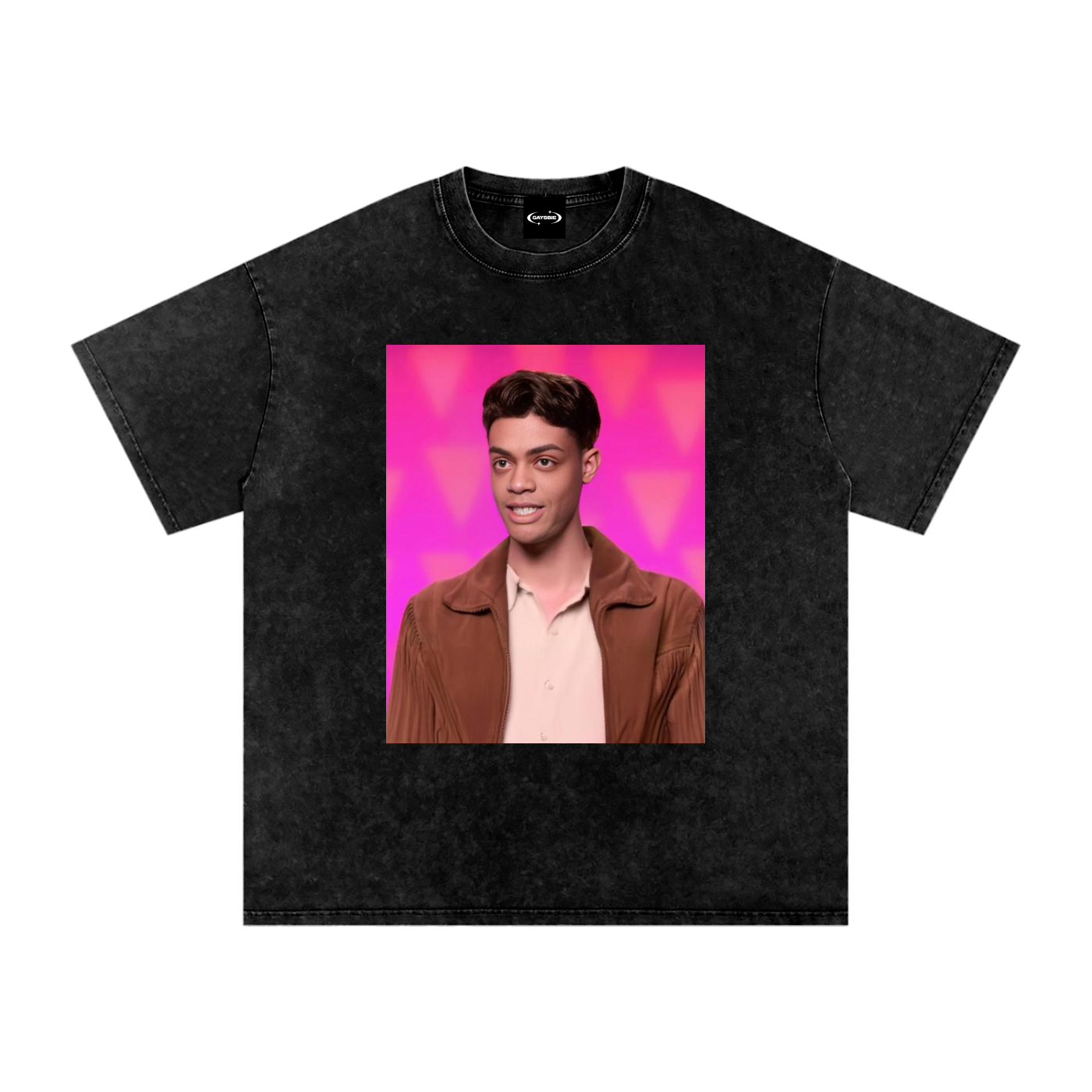HEIDI GOODE Face Mash-Up Premium Oversized Tee ~ GAYSBIE