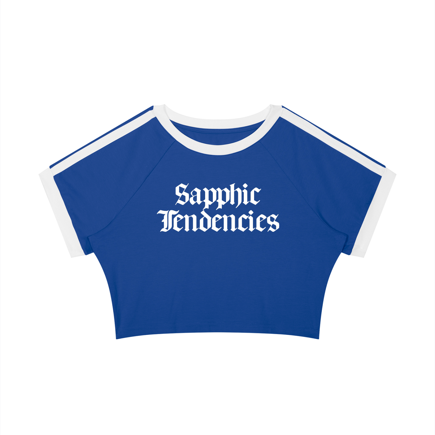 Sapphic Tendencies Taped Crop Tee ~ GAYSBIE