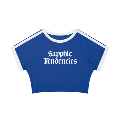 Sapphic Tendencies Taped Crop Tee ~ GAYSBIE