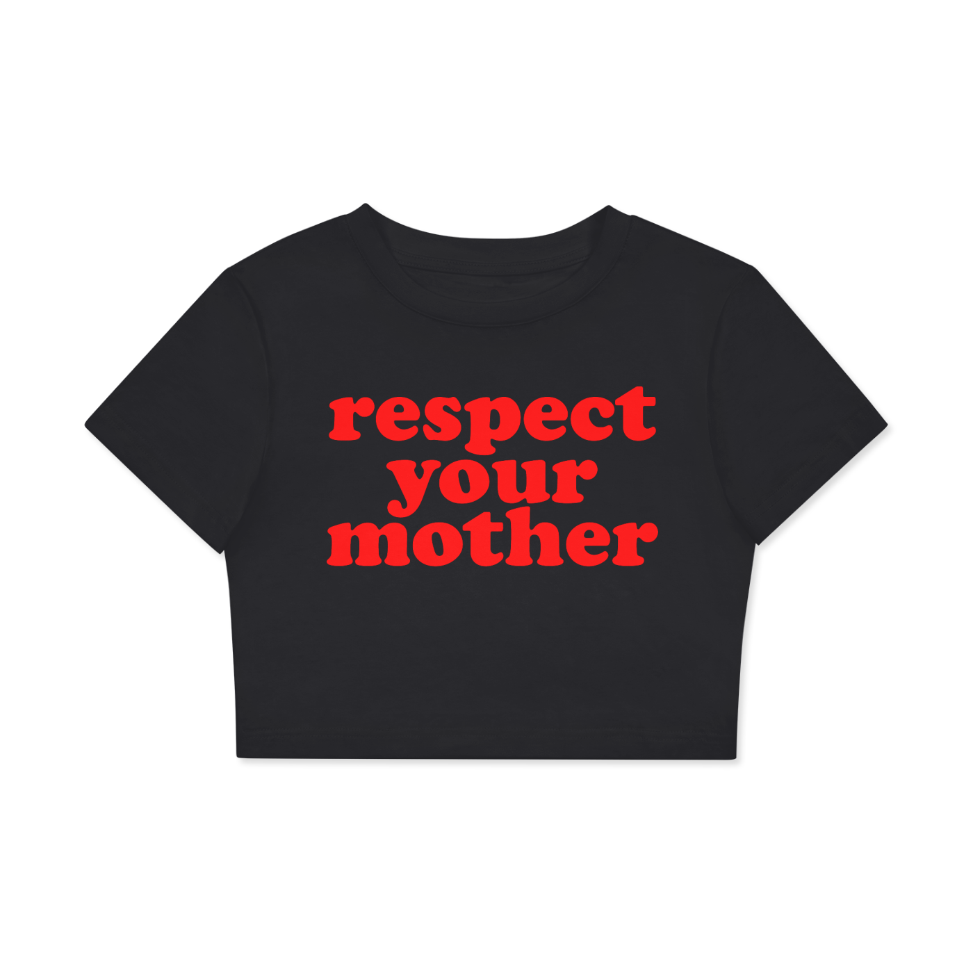 respect your mother Crop Tee ~ GAYSBIE