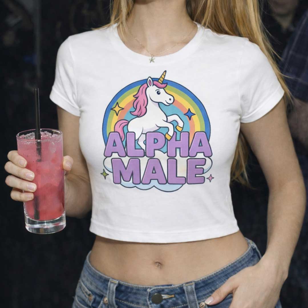 ALPHA MALE Baby Tee ~ GAYBSIE