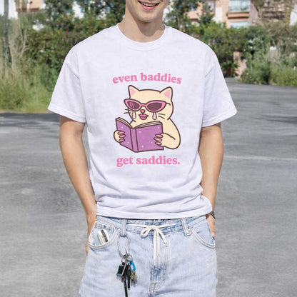 Even Baddies Get Saddies Oversize Signature Tee ~ GAYSBIE