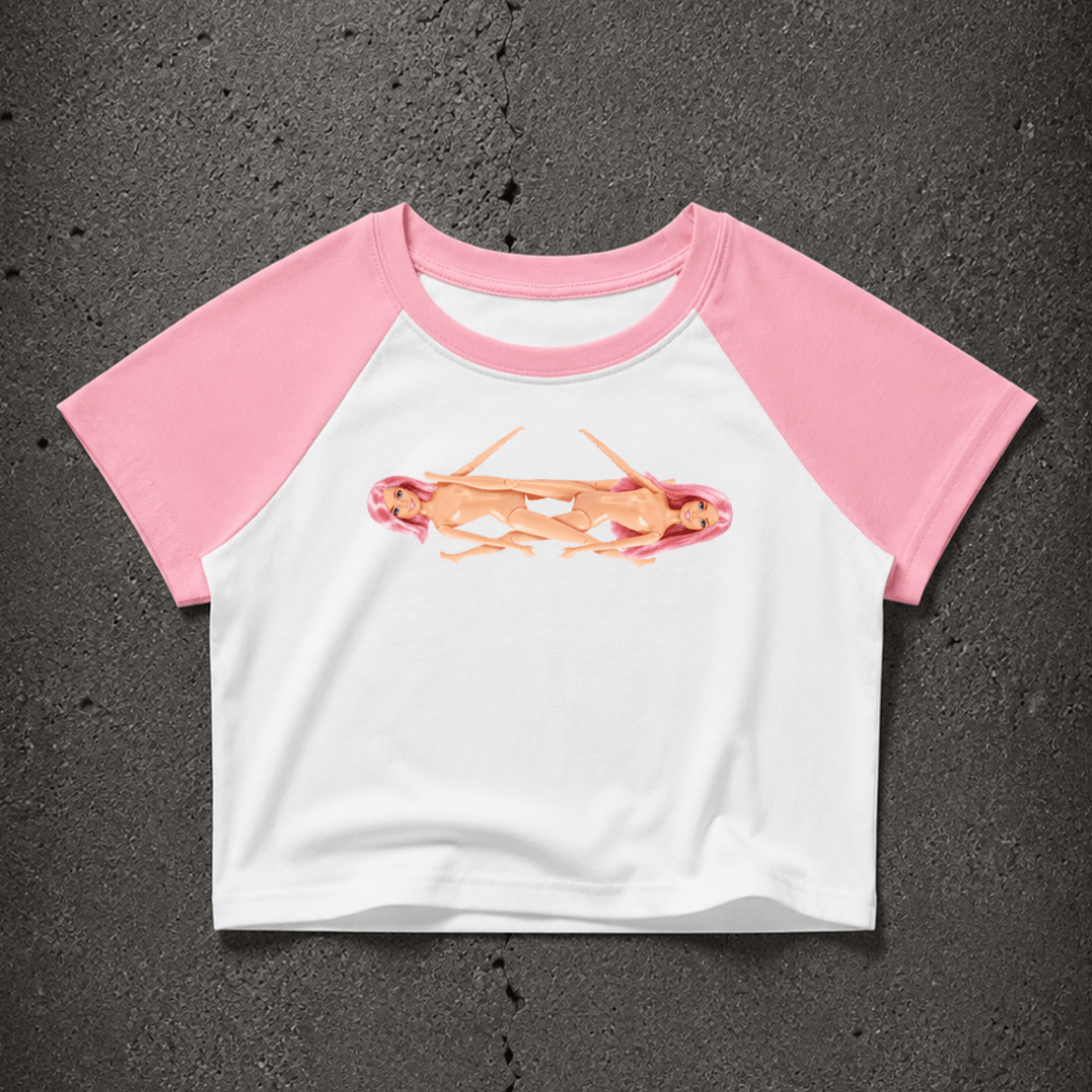 Lesbian Barbies Dual Panel Baby Tee ~ GAYSBIE