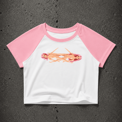 Lesbian Barbies Dual Panel Baby Tee ~ GAYSBIE