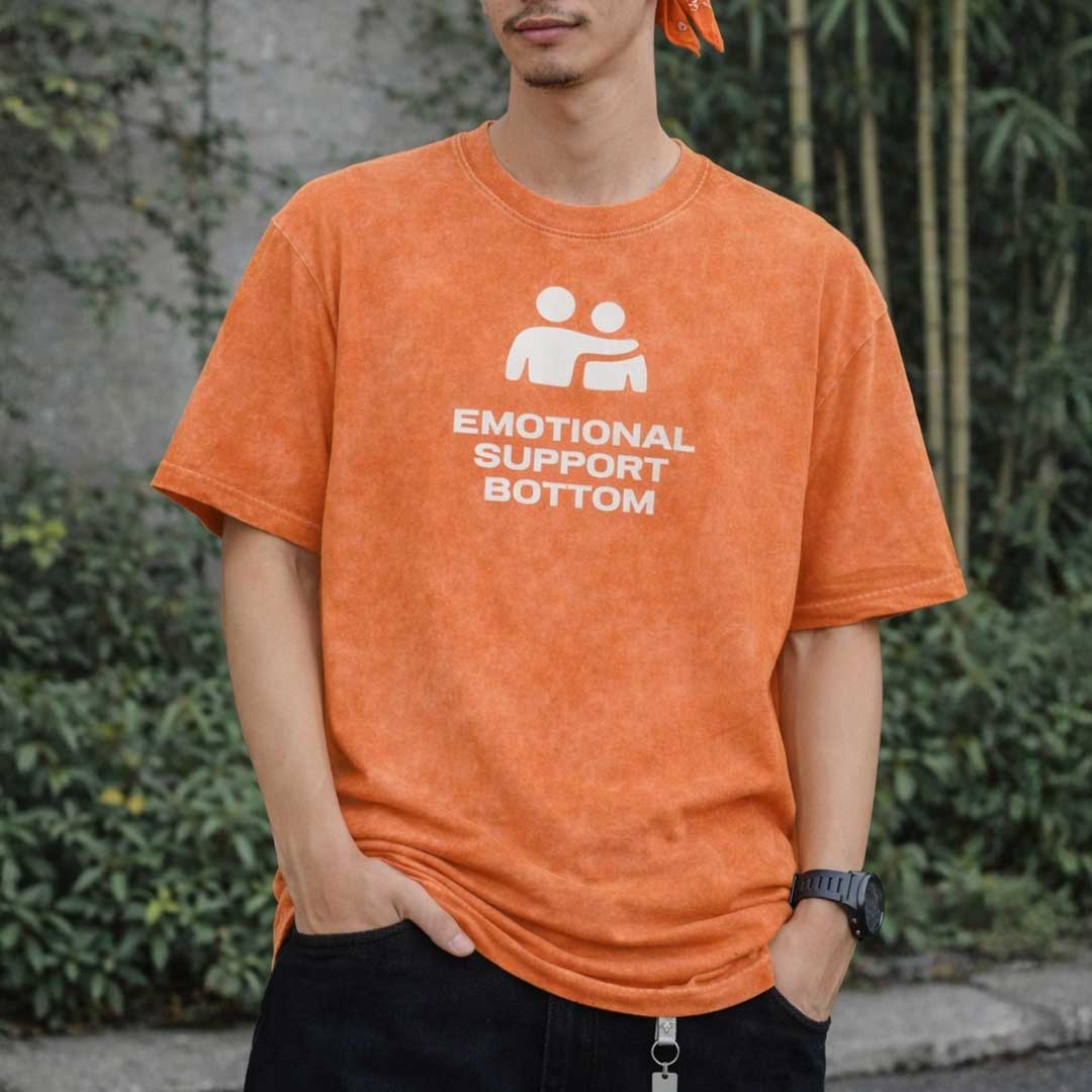 EMOTIONAL SUPPORT BOTTOM Premium Oversized Tee ~ GAYSBIE