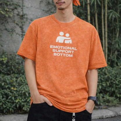 EMOTIONAL SUPPORT BOTTOM Premium Oversized Tee ~ GAYSBIE