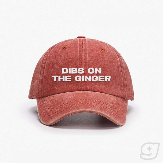 DIBS ON THE GINGER Embroidered Cap ~ GAYSBIE