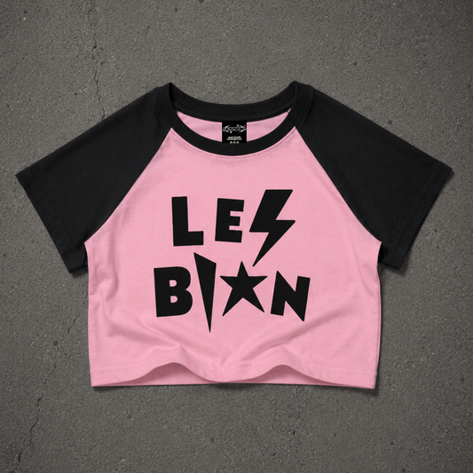 LESBIAN Dual Panel Baby Tee ~ GAYSBIE