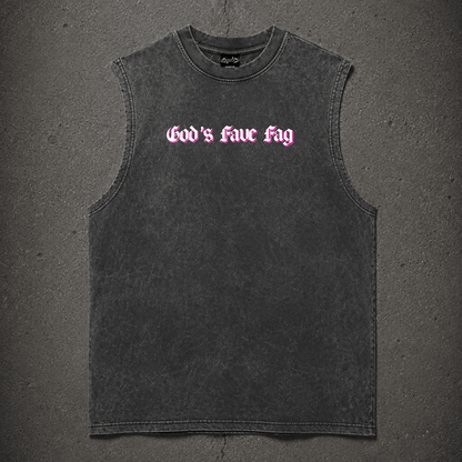 God's Fave Fag Premium Oversized Tank ~ GAYSBIE