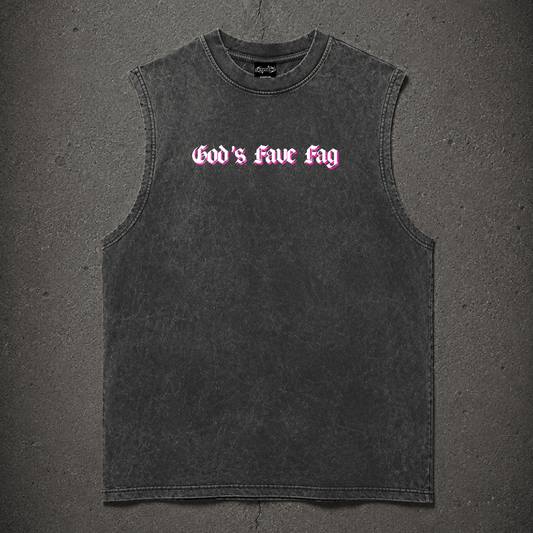God's Fave Fag Premium Oversized Tank ~ GAYSBIE