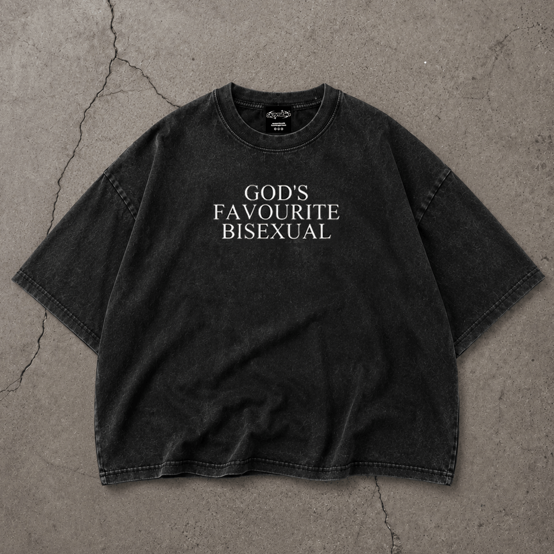 GOD'S FAVOURITE BISEXUAL Premium Oversized Tee ~ GAYSBIE