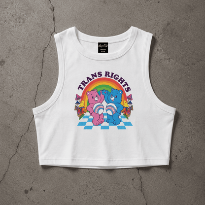 TRANS RIGHTS BEARS Crop Tank ~ GAYSBIE
