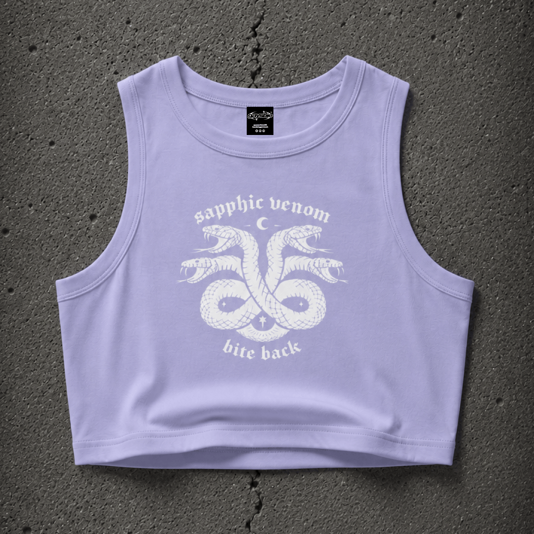 sapphic venom Crop Tank ~ GAYSBIE