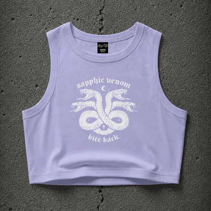 sapphic venom Crop Tank ~ GAYSBIE
