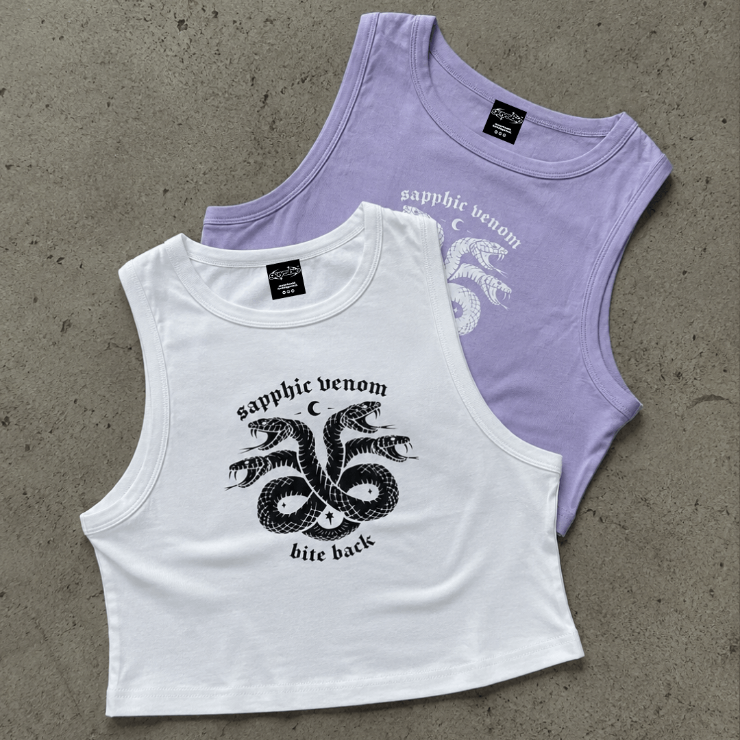 sapphic venom Crop Tank ~ GAYSBIE